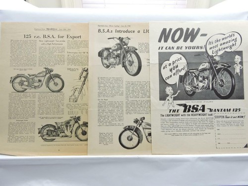 1948 bsa bantam 125 motorcycle - bsa,