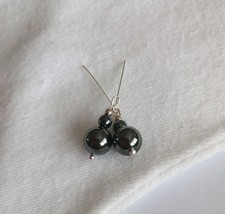 Doll Earrings Black Shiny