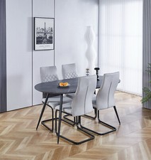 Dining Table Set, Large Grey