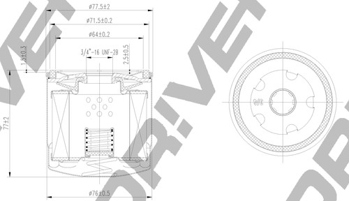 L11 0038 oil filter - dr!ve+, l11.0038