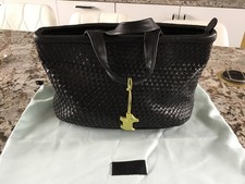 radley large woven leather bag