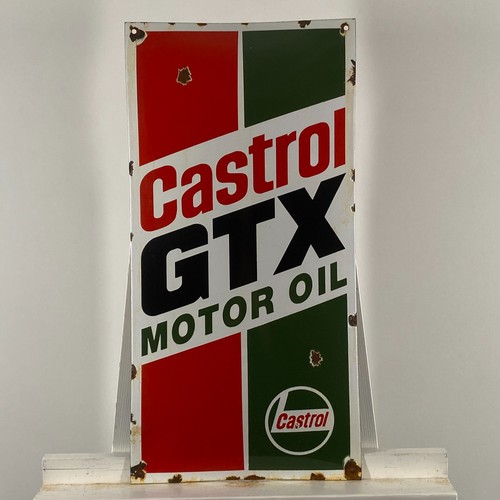 Castrol enamel sign - castrol,