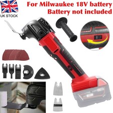 For Milwaukee 18V Li-ion Cordless Oscillating Multi Tool 6 SPEED & Accessories