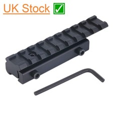 9-11mm Dovetail to 20mm Weaver Picatinny Rail Adapter Converter Mount Scope Base