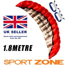 HQ Power Kite Style Parafoil  1.8 Metre Dome, Stunt, Surf, Beach Duel Line RED