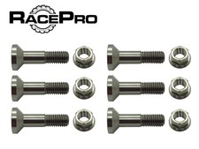 RacePro - 6x Natural Suzuki RGV250 VJ22 Titanium Sprocket Bolts & Nuts Kit