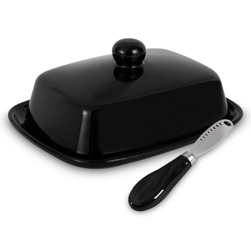 Meetoz ceramic butter dish - ceramic,