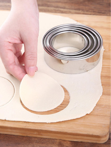 5pc stainless steel - stainless, round