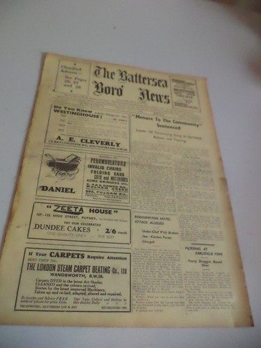 The battersea boro - boro', news