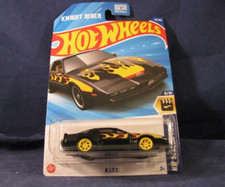2025 Hot Wheels K.I.T.T. Knight Rider Black #83, w/Real Riders Wheel Swap