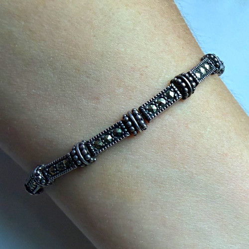 Sterling silver 925 - sterling, marcasite