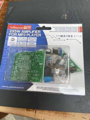 Velleman kit amplifier for mp3 - velleman,