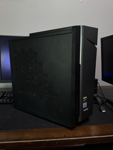 Gaming desktop with monitor - gaming,