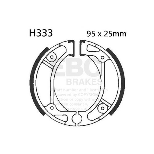 Ebc brake shoe set - brake, (5)