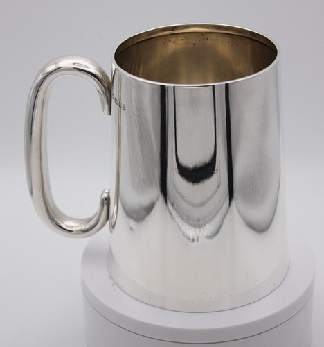Sterling silver pint tankard - pint,