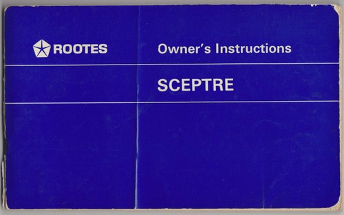 Rootes sceptre arrow - sceptre, 1725