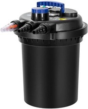 Pond Pressure Bio Filter w/ UV Sterilizer Multi-Stage Filtration 2600 Gallons