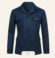 "SAFARI" JACKET, NAVY BLUE