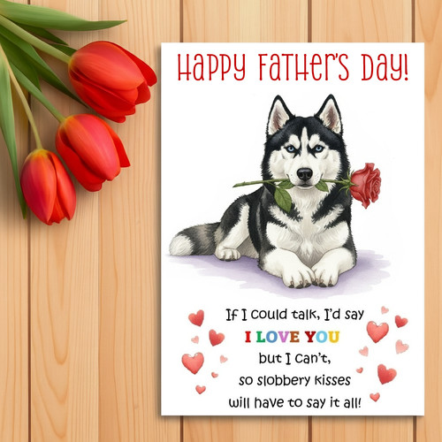 Siberian husky father - father’s, day