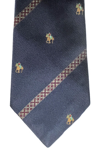 Vintage silk tie - vintage, horse