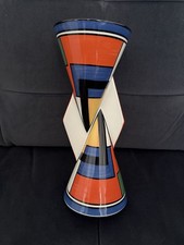 CLARICE CLIFF BIZARRE "MONDRIAN" YO-YO VASE GREAT STUNNING