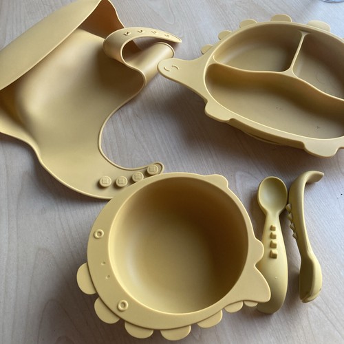 Silicone baby feeding - feeding, set