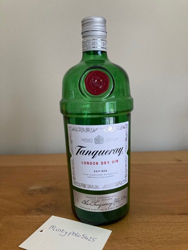 Tanqueray empty gin bottle - empty,