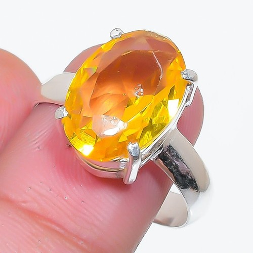 Yellow citrine gemstone - yellow,