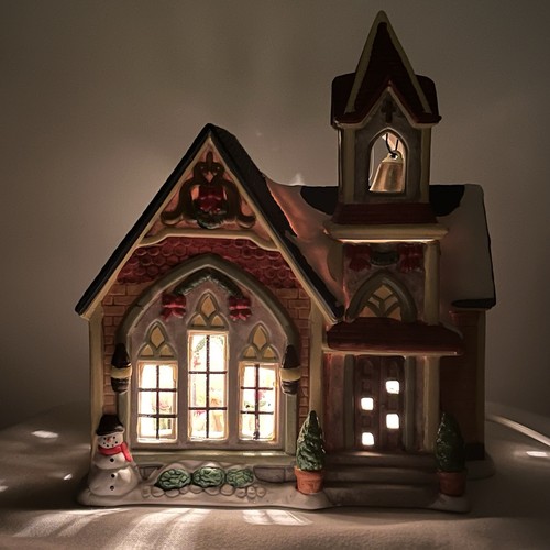 Christmas village lighted - christmas,