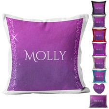 Personalised Cushion Glitter