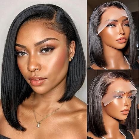 13x4 bob straight - human, hair