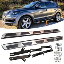 PAIR SIDE STEPS RUNNING BOARD SIDE STEP RAILS ALUMINIUM FOR AUDI Q7 4L 2006-2016