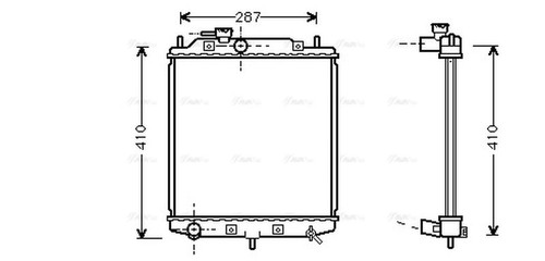 Ava coolant radiator - ava, du2036