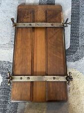 VINTAGE WOODEN WOOD TROUSER PRESS THE LEADER WATTS’S PATENT