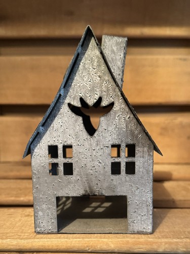 Grey metal hanging - grey, light