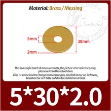 FLAT WASHERS FORM A - BRASS M2