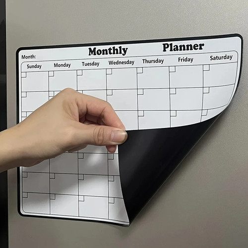 Fridge calendar magnetic dry - fridge,