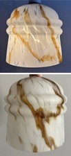 Vintage Art Deco Glass Light Shade Mottled 14.5cm UK Standard Fitting