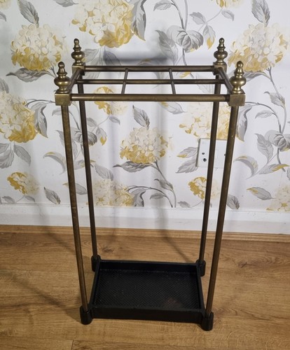 Antique victorian brass stick - antique,