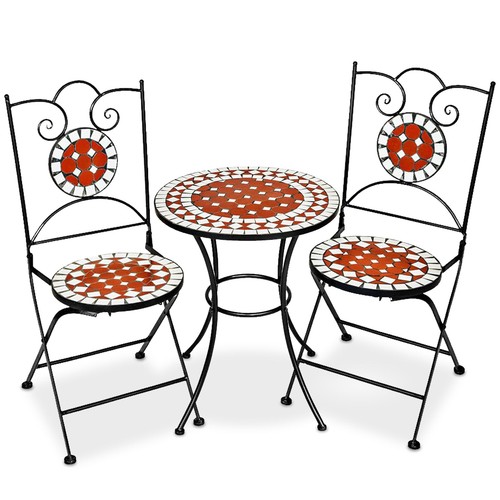 Mosaic garden table with - , 2