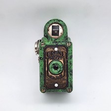 VTG 1930s Green Marbled Coronet Midget Miniature 16mm Camera Bakelite RARE Works