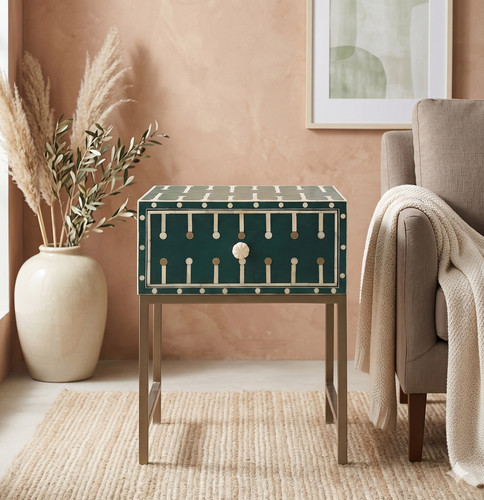 Green bone inlay - bone, table