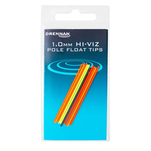 Drennan viz pole float tips - hi-viz,