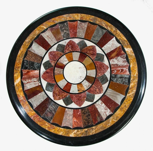 Black marble table - table, top