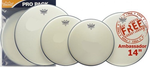 Remo ambassador coated - ambassador, rock
