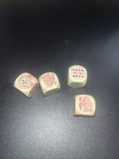 Vintage Poker Dice Set –