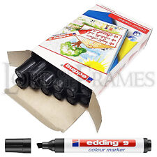 Black EDDING 9 Colour Marker Pens - Touch Up Frame Moulding Mitre before joining