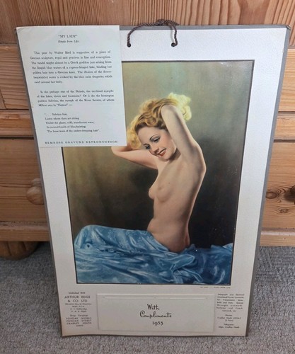 1953 vintage pinup calendar - pinup,
