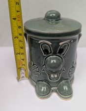 Retro Dusty Bin Money Box from 3-2-1 Game Show (Grey Gray) 1980s Vintage 10cm