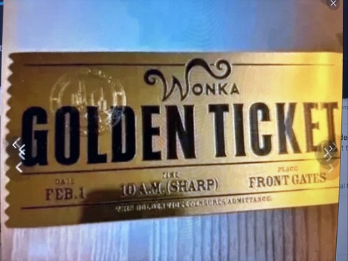 Wonka golden ticket - wonka,